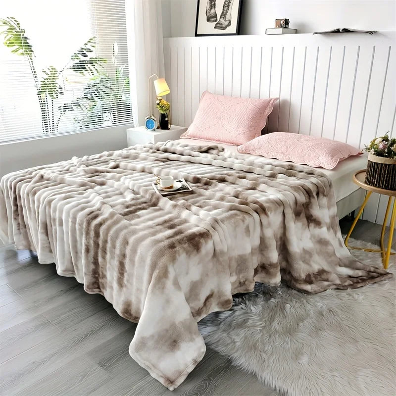 Luxurious Faux Rabbit Fur Blanket
