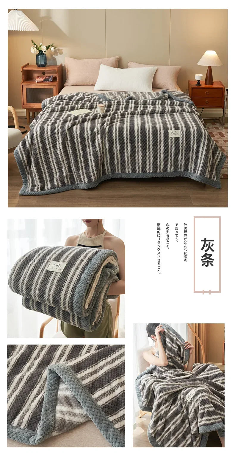 Yarn Knitted Blanket (Machine Washable)