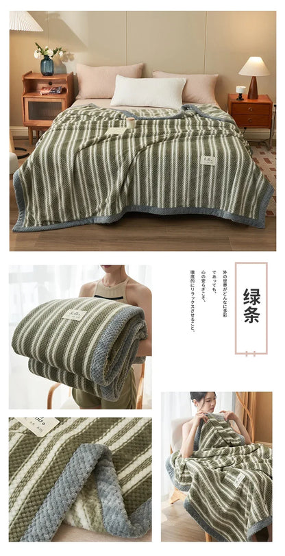 Yarn Knitted Blanket (Machine Washable)