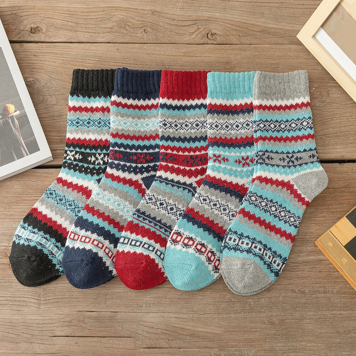 5 Pairs Winter Socks