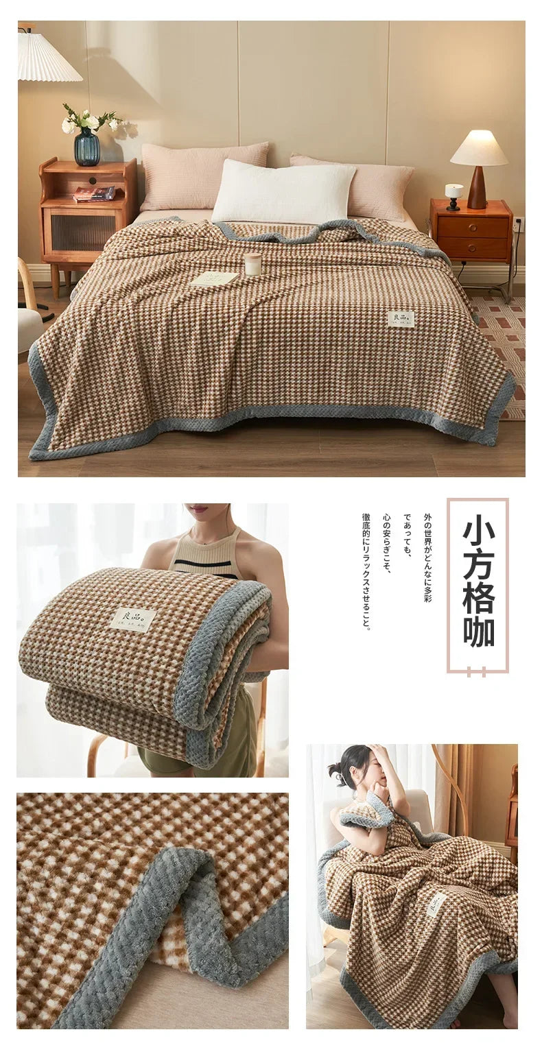 Yarn Knitted Blanket (Machine Washable)