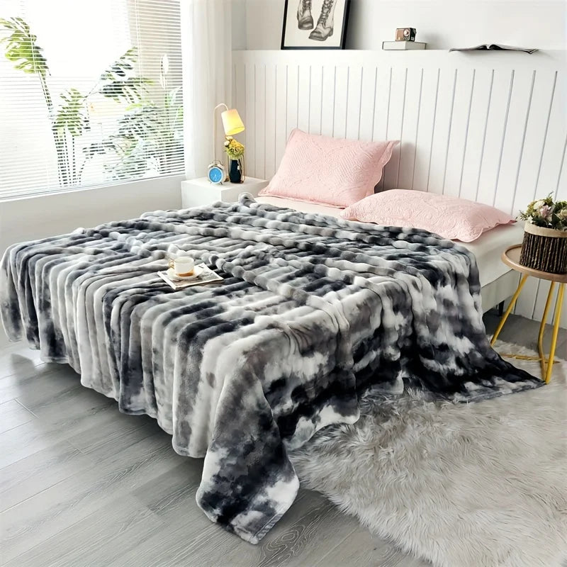 Luxurious Faux Rabbit Fur Blanket