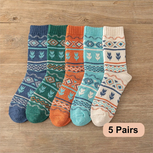 5 Pairs Winter Socks