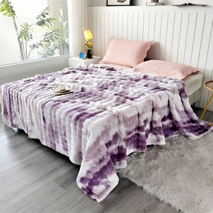 Luxurious Faux Rabbit Fur Blanket