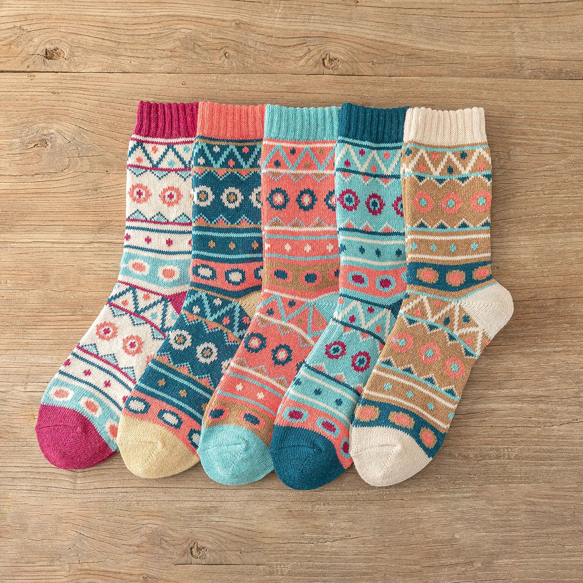 5 Pairs Winter Socks