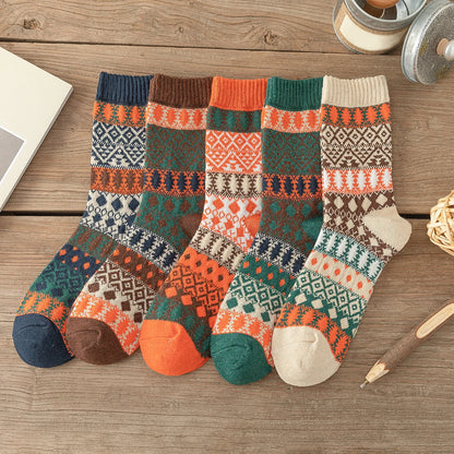 5 Pairs Winter Socks