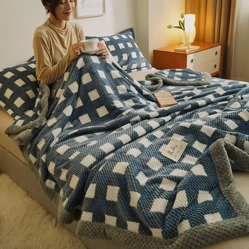 Yarn Knitted Blanket (Machine Washable)