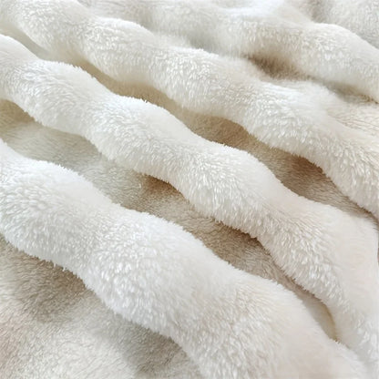 Luxurious Faux Rabbit Fur Blanket