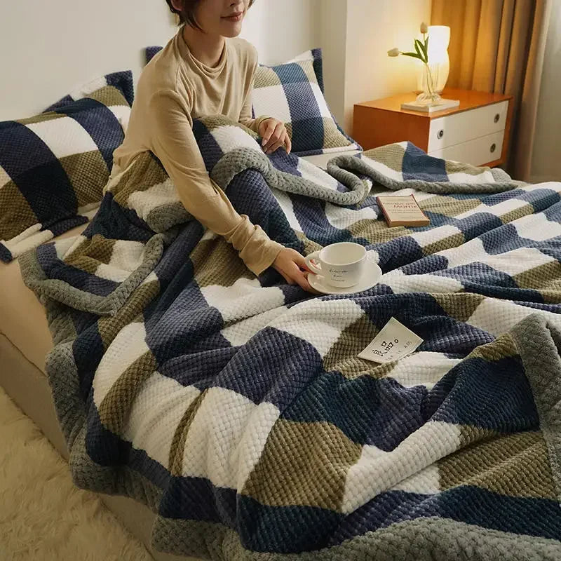 Yarn Knitted Blanket (Machine Washable)