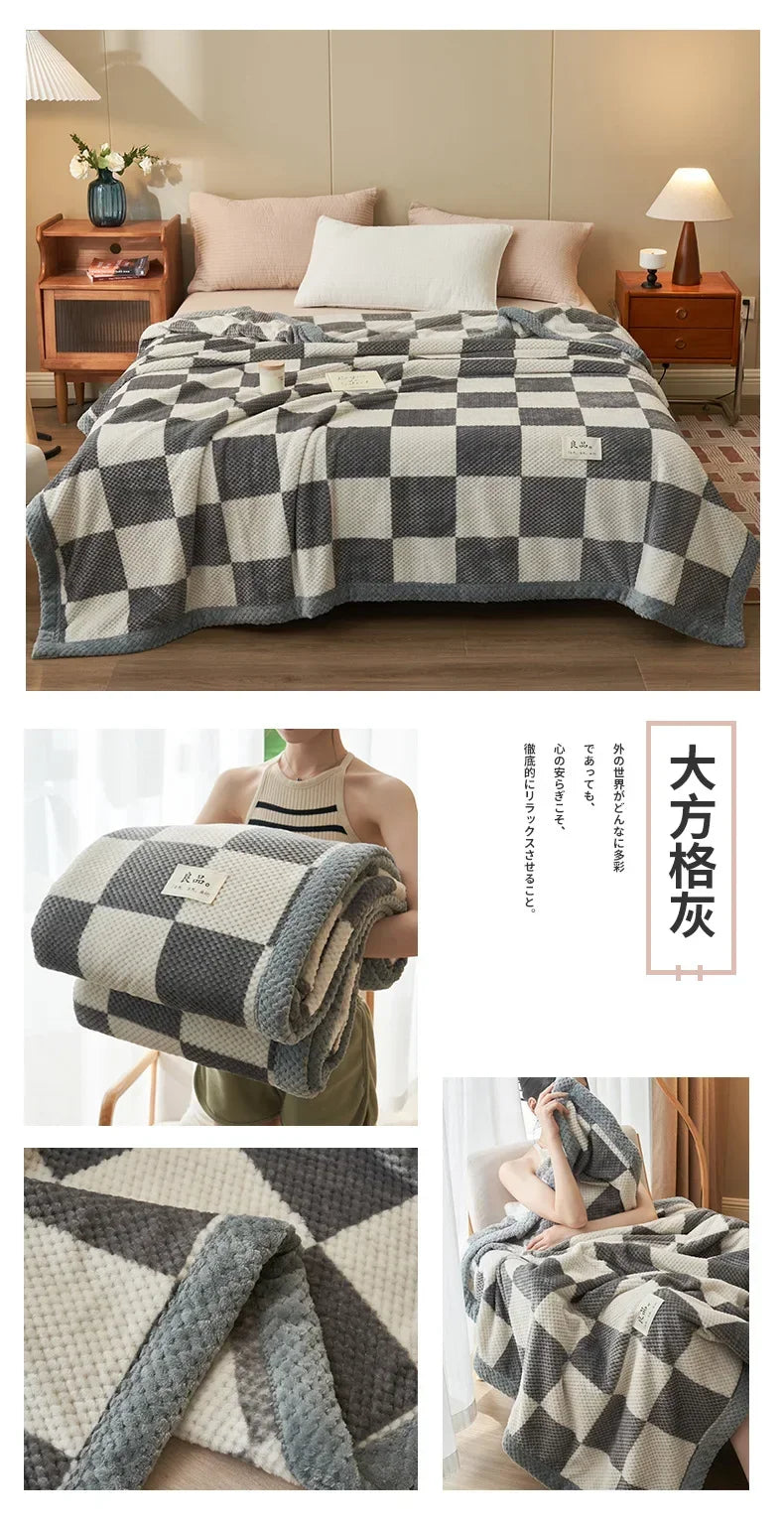 Yarn Knitted Blanket (Machine Washable)